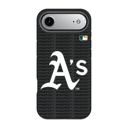 Oakland Athletics Text Backdrop Bump Phone Case for Apple iPhone