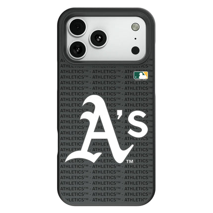 Oakland Athletics Text Backdrop Bump Phone Case for Apple iPhone