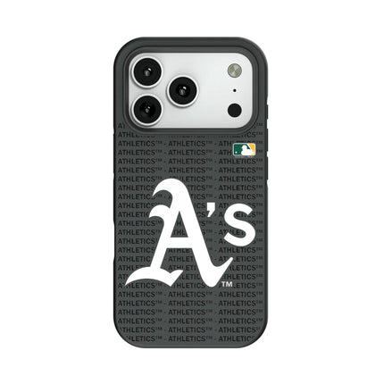 Oakland Athletics Text Backdrop Bump Phone Case for Apple iPhone
