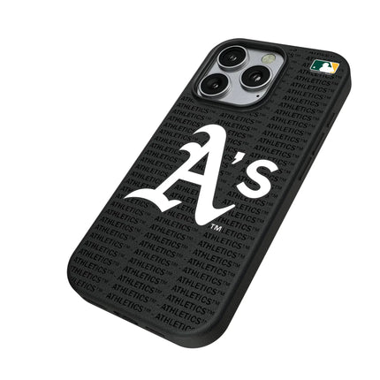 Oakland Athletics Text Backdrop MagSafe Compatible Phone Case for Apple iPhone