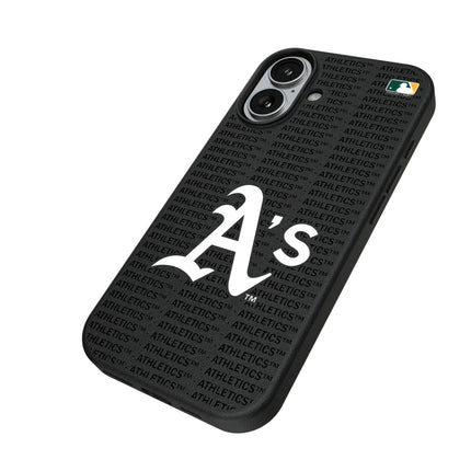 Oakland Athletics Text Backdrop MagSafe Compatible Phone Case for Apple iPhone
