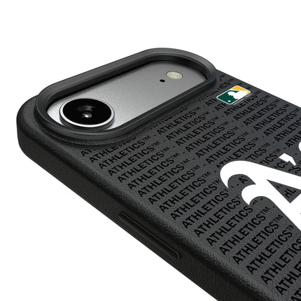Oakland Athletics Text Backdrop MagSafe Compatible Phone Case for Apple iPhone