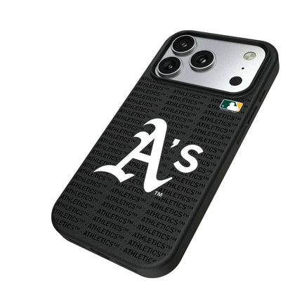 Oakland Athletics Text Backdrop MagSafe Compatible Phone Case for Apple iPhone