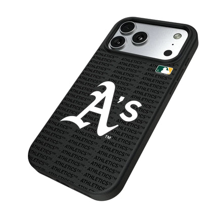 Oakland Athletics Text Backdrop MagSafe Compatible Phone Case for Apple iPhone