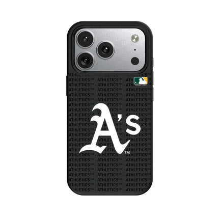 Oakland Athletics Text Backdrop MagSafe Compatible Phone Case for Apple iPhone