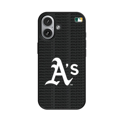 Oakland Athletics Text Backdrop MagSafe Compatible Phone Case for Apple iPhone