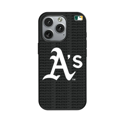 Oakland Athletics Text Backdrop MagSafe Compatible Phone Case for Apple iPhone