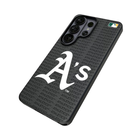 Oakland Athletics Text Backdrop MagSafe Compatible Phone Case for Samsung Galaxy