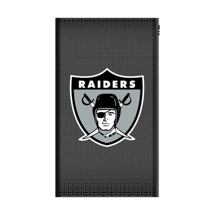 Oakland Raiders 1963 Historic Collection Linen 5000mAh Flat Powerbank
