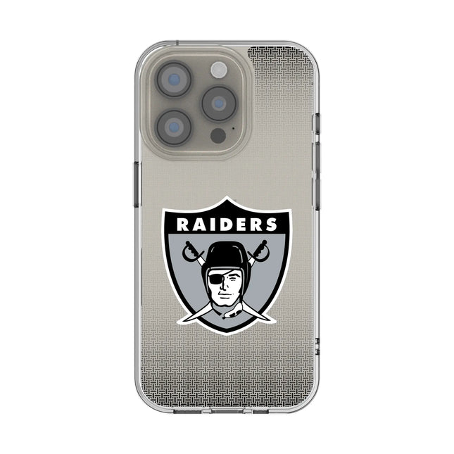 Oakland Raiders 1963 Historic Collection Linen Clear Phone Case for Apple iPhone