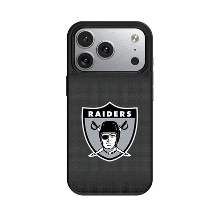 Oakland Raiders 1963 Historic Collection Linen MagSafe Compatible Phone Case for Apple iPhone