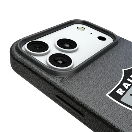 Oakland Raiders 1963 Historic Collection Linen MagSafe Compatible Phone Case for Apple iPhone