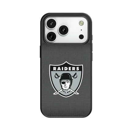 Oakland Raiders 1963 Historic Collection Linen MagSafe Compatible Phone Case for Apple iPhone
