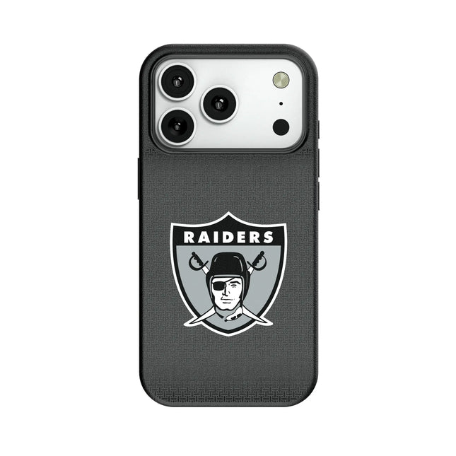 Oakland Raiders 1963 Historic Collection Linen MagSafe Compatible Phone Case for Apple iPhone