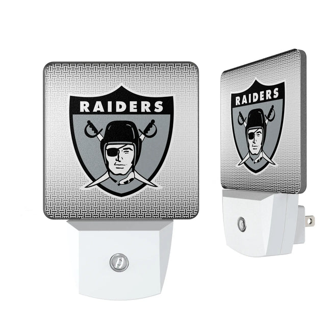 Oakland Raiders 1963 Historic Collection Linen Night Light 2-Pack