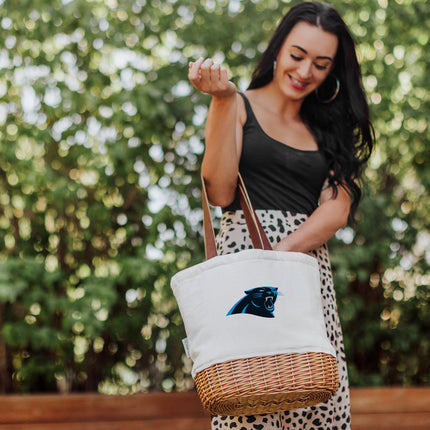 Carolina Panthers - Pico Willow and Canvas Lunch Basket