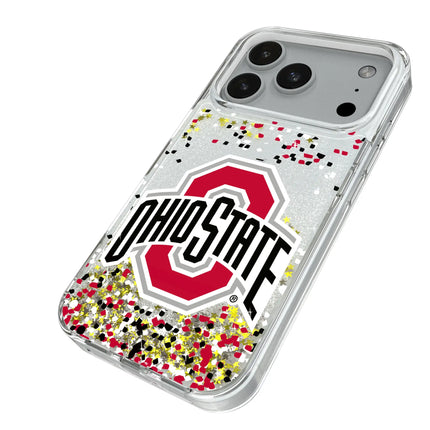 Ohio State University Buckeyes Confetti Glitter Phone Case for Apple iPhone