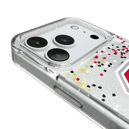 Ohio State University Buckeyes Confetti Glitter Phone Case for Apple iPhone