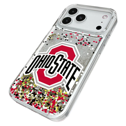 Ohio State University Buckeyes Confetti Glitter Phone Case for Apple iPhone