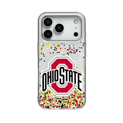Ohio State University Buckeyes Confetti Glitter Phone Case for Apple iPhone