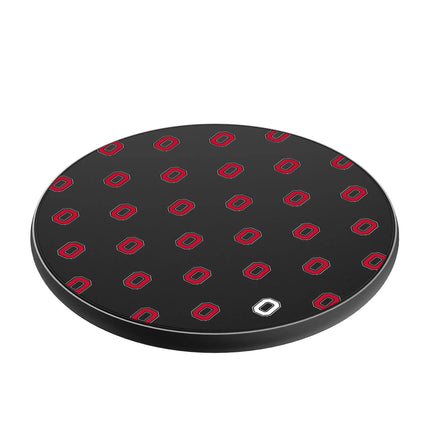 Ohio State University Buckeyes Fashion Pattern 15-Watt Wireless Charger