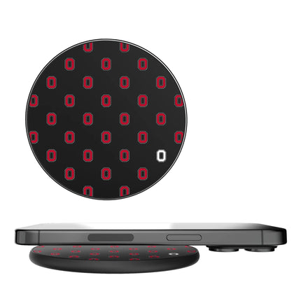 Ohio State University Buckeyes Fashion Pattern 15-Watt Wireless Charger