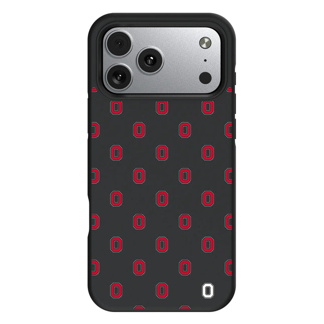 Ohio State University Buckeyes Fashion Pattern Bump Phone Case for Apple iPhone