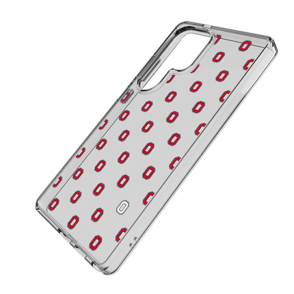 Ohio State University Buckeyes Fashion Pattern Clear Phone Case for Samsung Galaxy