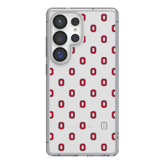 Ohio State University Buckeyes Fashion Pattern Clear Phone Case for Samsung Galaxy