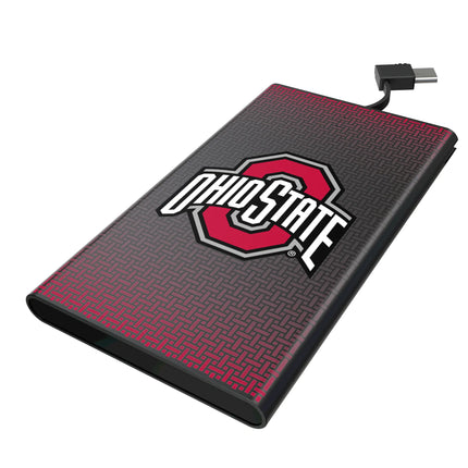Ohio State University Buckeyes Linen 5000mAh Flat Powerbank