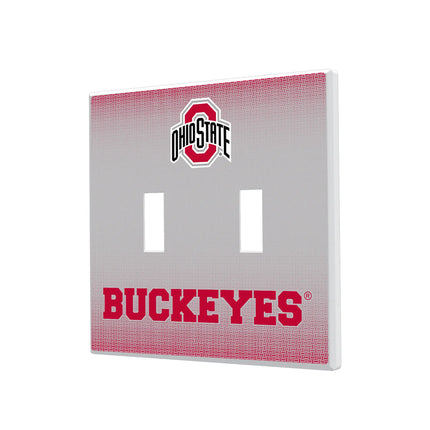 Ohio State University Buckeyes Linen Hidden-Screw Light Switch Plate