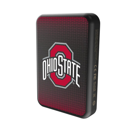 Ohio State University Buckeyes Linen Wireless Mag Power Bank