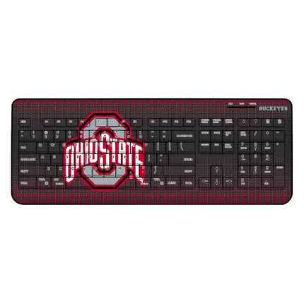 Ohio State University Buckeyes Linen Wireless USB Keyboard