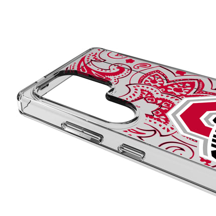 Ohio State University Buckeyes Paisley Clear Phone Case for Samsung Galaxy