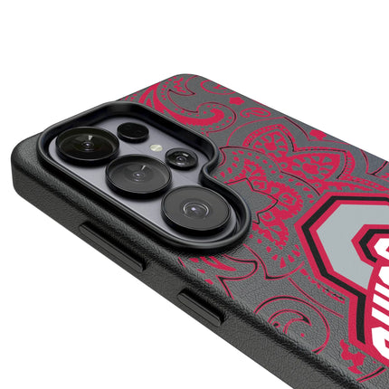 Ohio State University Buckeyes Paisley MagSafe Compatible Phone Case for Samsung Galaxy