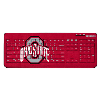 Ohio State University Buckeyes Solid Wireless USB Keyboard