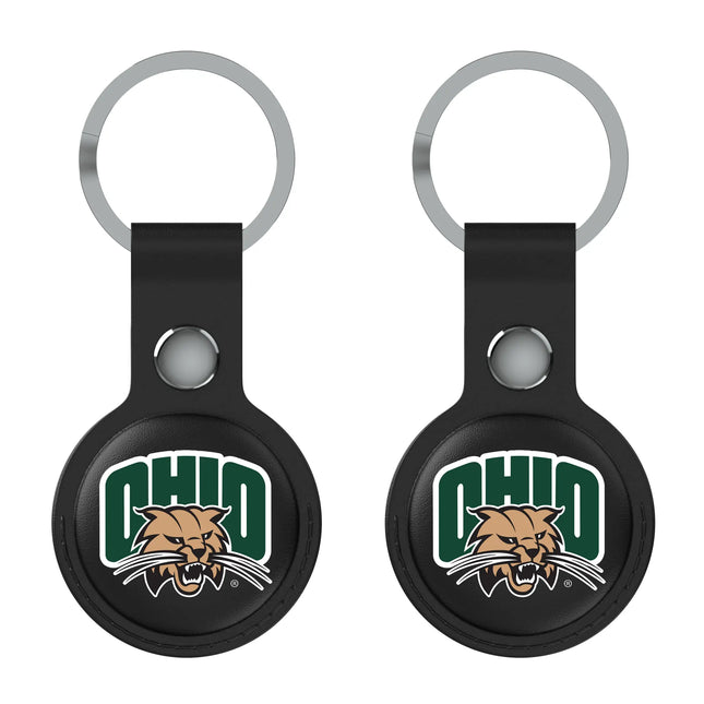 Ohio University Bobcats Insignia Black Airtag Holder 2-Pack