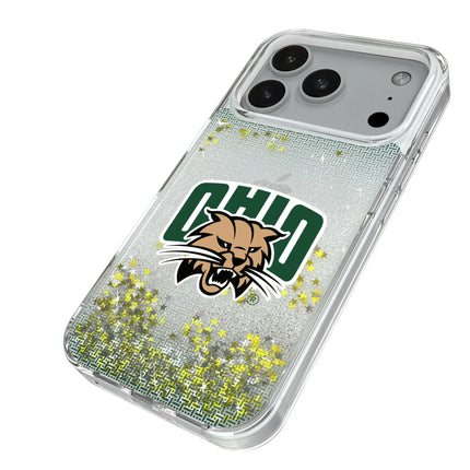 Ohio University Bobcats Linen Glitter Phone Case for Apple iPhone