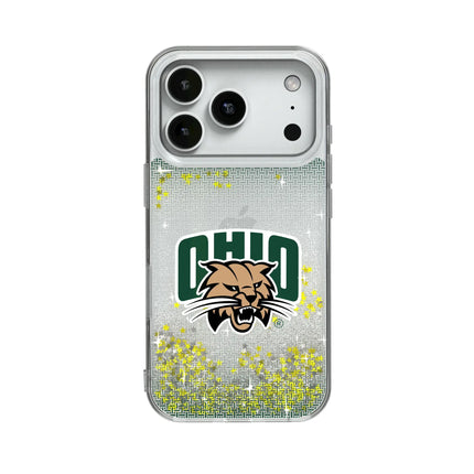 Ohio University Bobcats Linen Glitter Phone Case for Apple iPhone