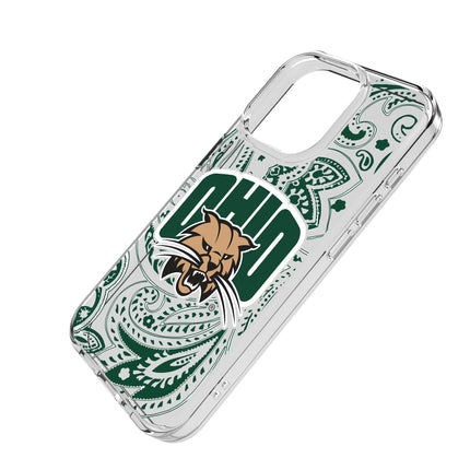 Ohio University Bobcats Paisley Clear Phone Case for Apple iPhone