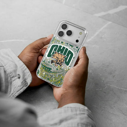 Ohio University Bobcats Paisley Glitter Phone Case for Apple iPhone
