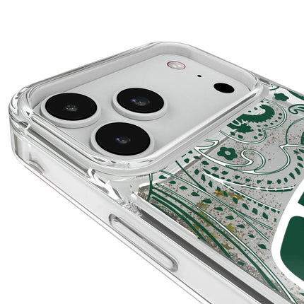 Ohio University Bobcats Paisley Glitter Phone Case for Apple iPhone