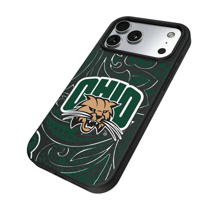Ohio University Bobcats Paisley MagSafe Compatible Phone Case for Apple iPhone