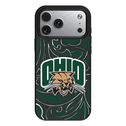 Ohio University Bobcats Paisley MagSafe Compatible Phone Case for Apple iPhone