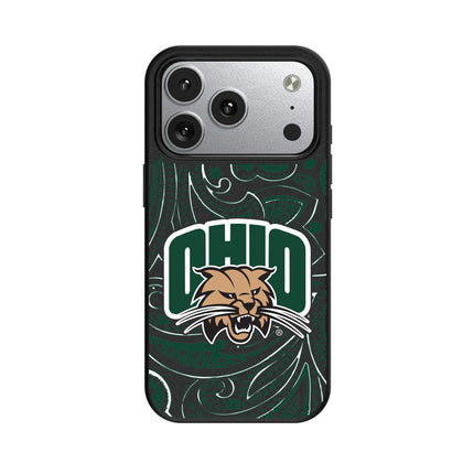 Ohio University Bobcats Paisley MagSafe Compatible Phone Case for Apple iPhone