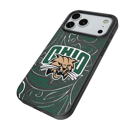 Ohio University Bobcats Paisley MagSafe Compatible Phone Case for Apple iPhone