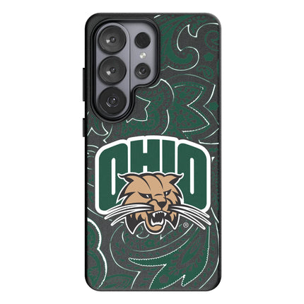 Ohio University Bobcats Paisley MagSafe Compatible Phone Case for Samsung Galaxy