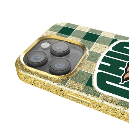 Ohio University Bobcats Plaid Bling Phone Case for Apple iPhone