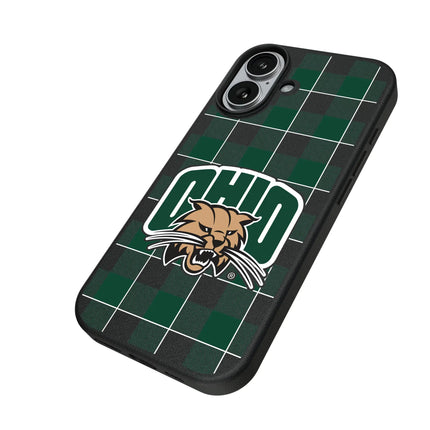 Ohio University Bobcats Plaid MagSafe Compatible Phone Case for Apple iPhone