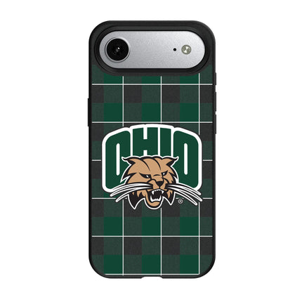 Ohio University Bobcats Plaid MagSafe Compatible Phone Case for Apple iPhone